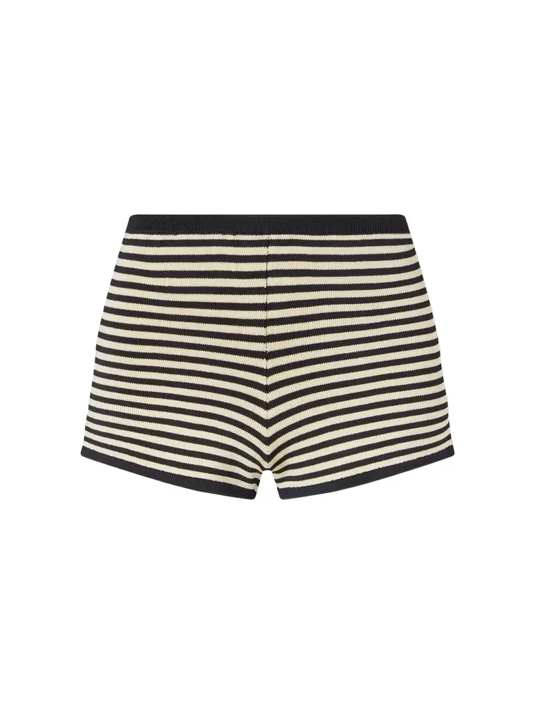 Calle Del Mar Striped Stretch-knit Shorts