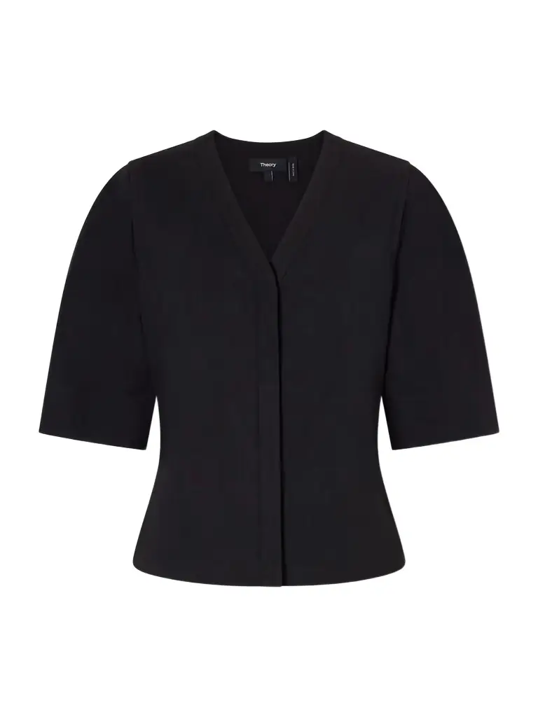 Theory Linen-blend Blouse