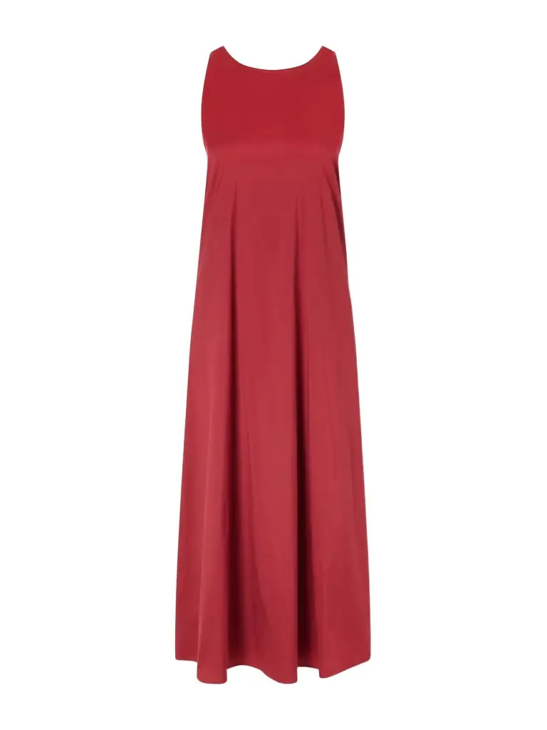 Max Mara Beachwear Cotton-blend Taffeta Maxi Dress