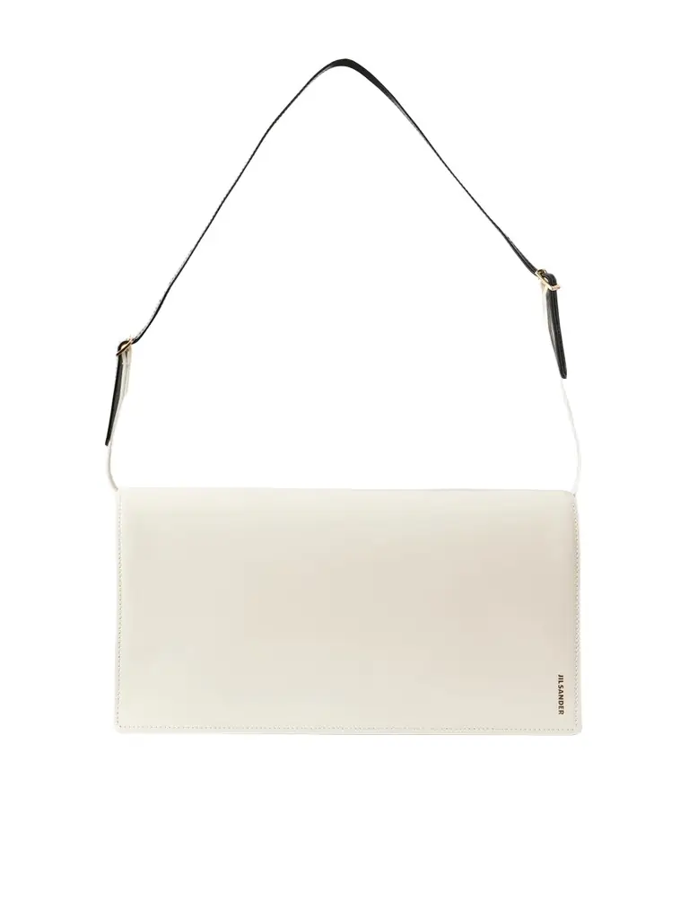 Jil Sander File Medium Leather Shoulder Bag