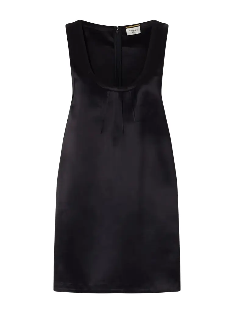 Saint Laurent Satin Mini Dress