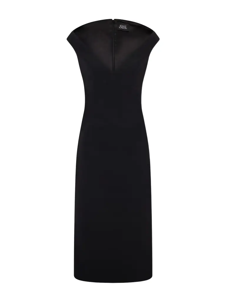 Solace London Monica Crepe Midi Dress