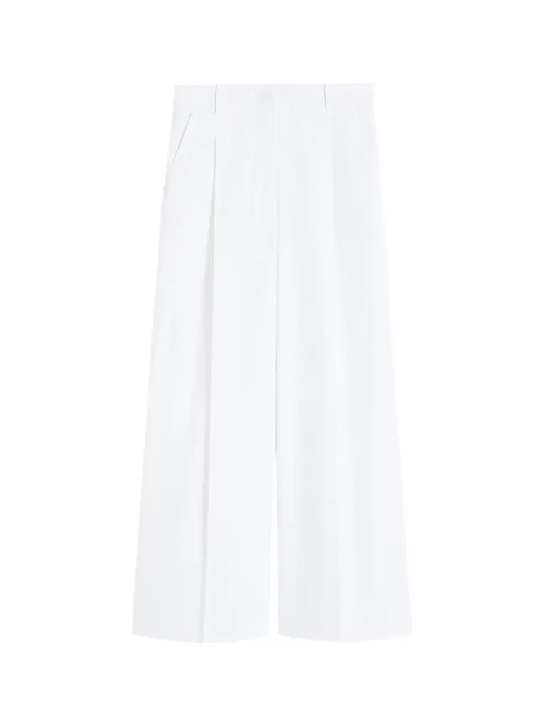 Weekend Max Mara Women's Stretch Cotton Gabardine Trousers - White