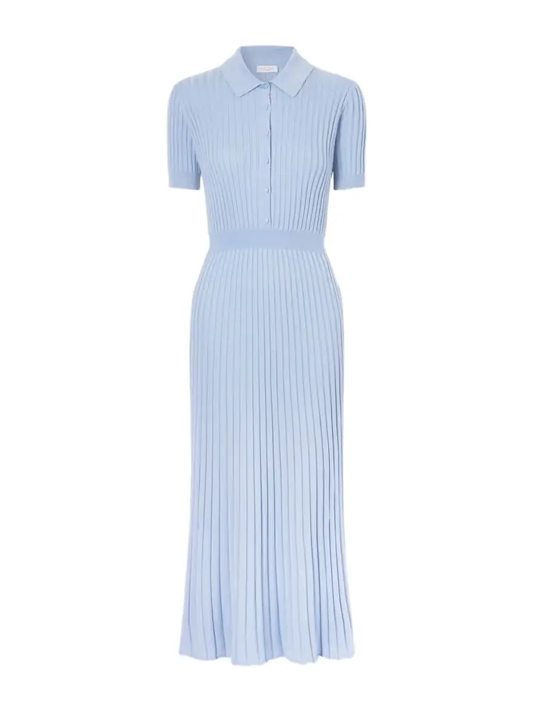 Gabriela Hearst Amor Ribbed Silk And Cashmere-blend Midi Dress