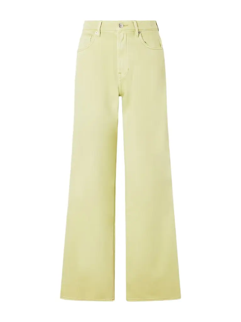 Veronica Beard Kasey Mid-rise Wide-leg Jeans