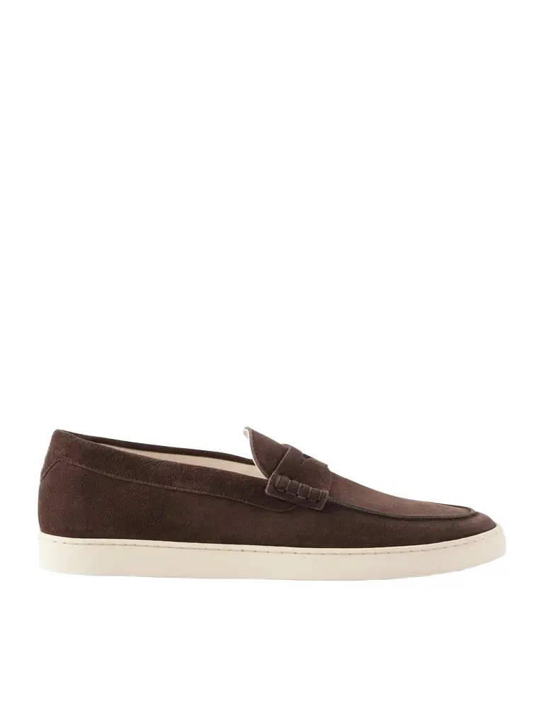 Brunello Cucinelli Suede Penny Loafers - Men