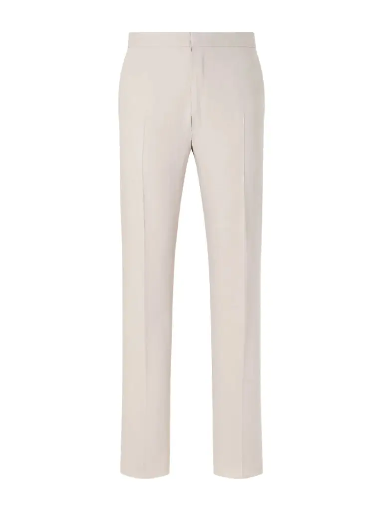 Zegna Straight-Leg Linen Trousers - Men