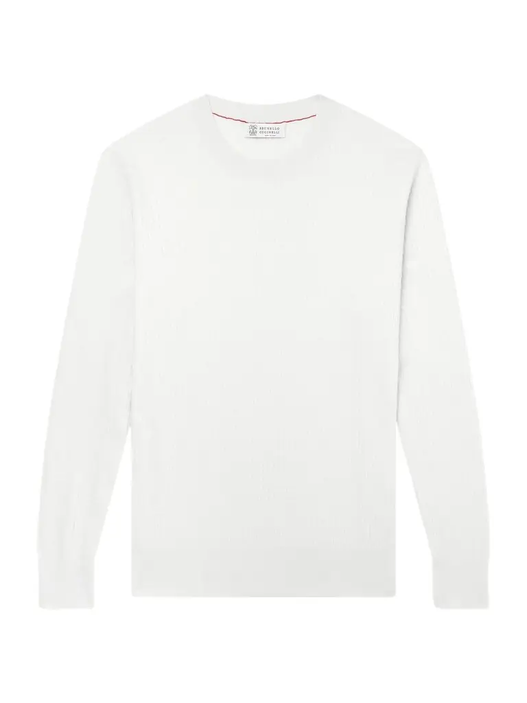 Brunello Cucinelli Knitted Cotton Sweater - Men