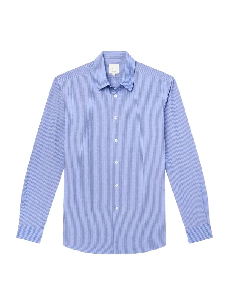 Paul Smith Striped Cotton-Seersucker Shirt - Men