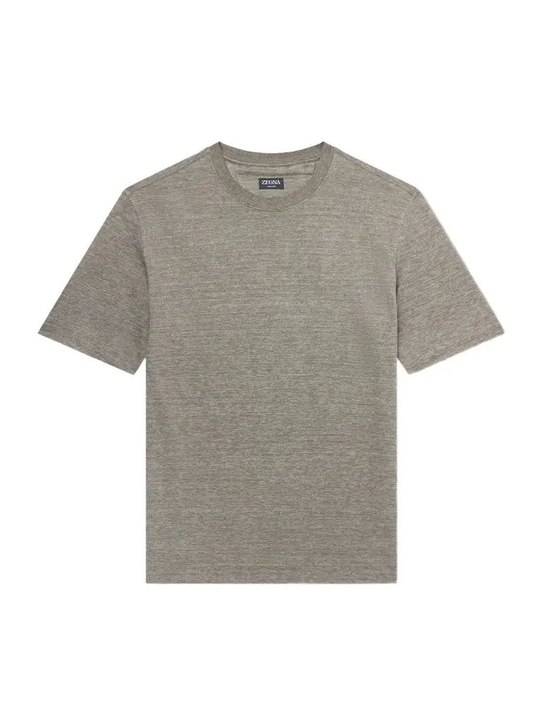 Zegna Oasi Knitted Linen T-Shirt - Men