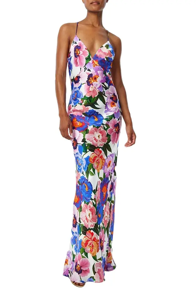 Borgo de Nor Olive Dress - Floral Candy