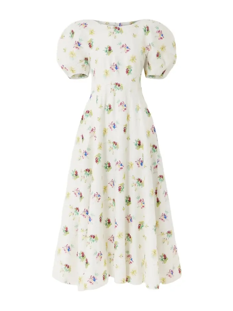 Gabriela Hearst Ranya Floral-print Linen-twill Dress