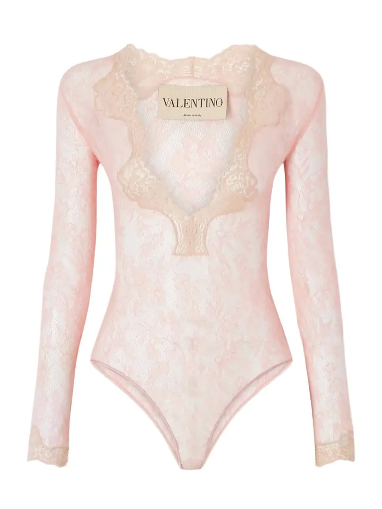 Valentino Garavani Stretch-lace Bodysuit