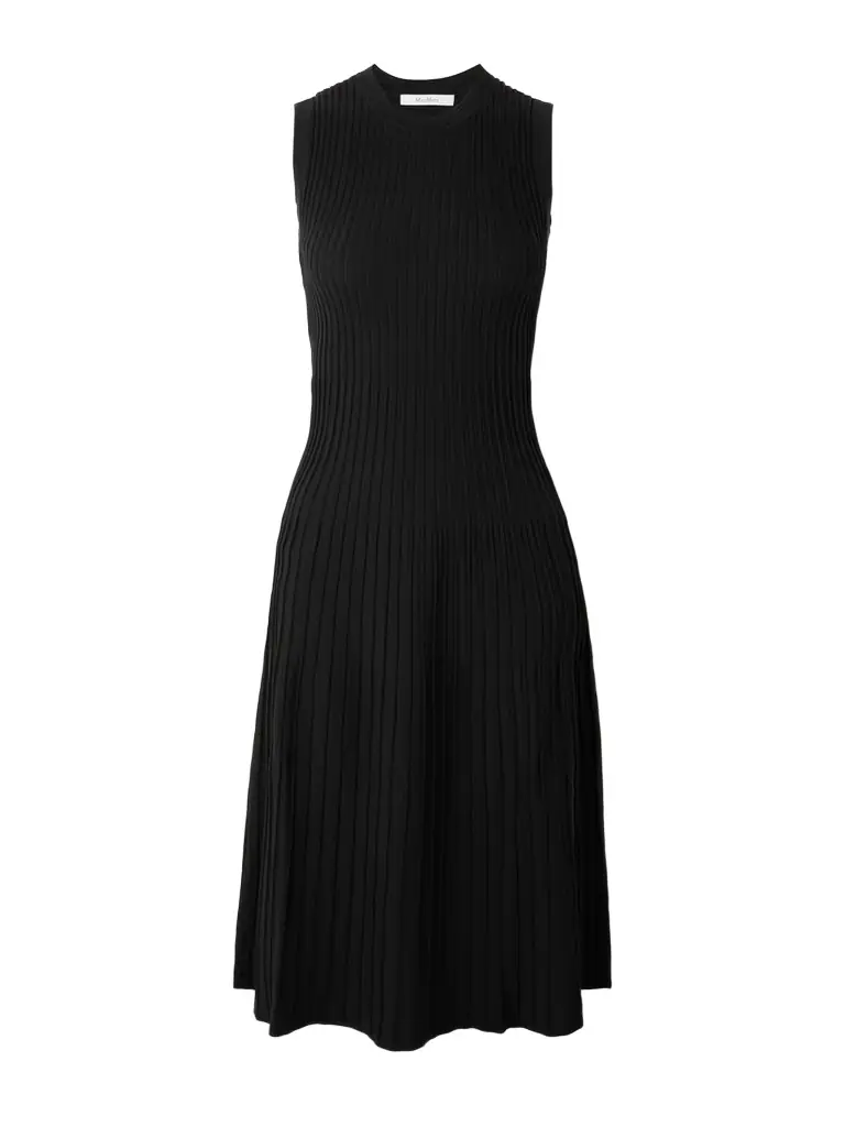 Max Mara Pegizio Ribbed-knit Midi Dress