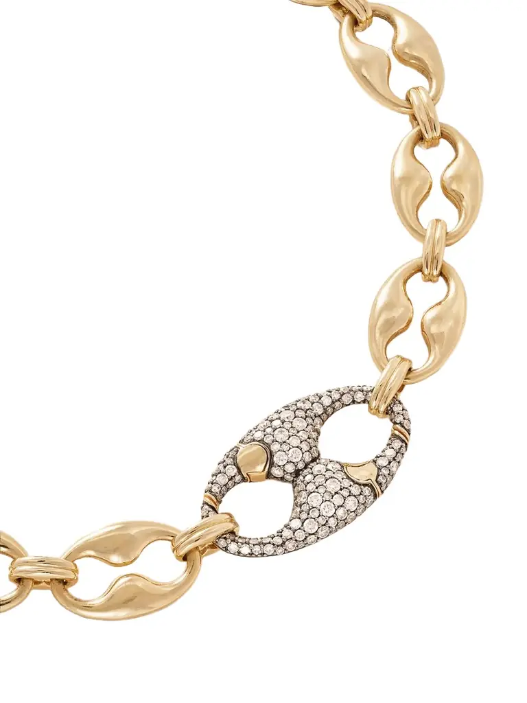 Lucy Delius Persephone 14-karat Gold Rhodium-plated Diamond Necklace