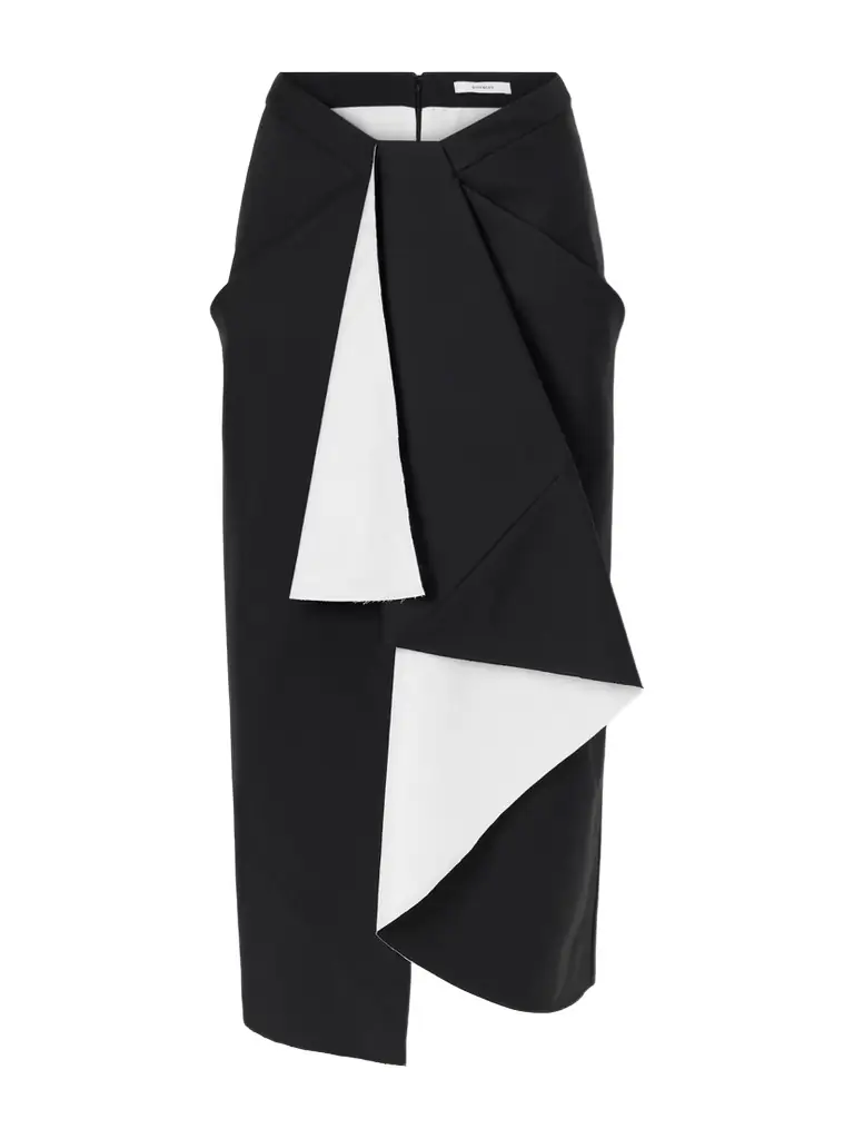 Givenchy Wool And Mohair-blend Maxi Wrap Skirt