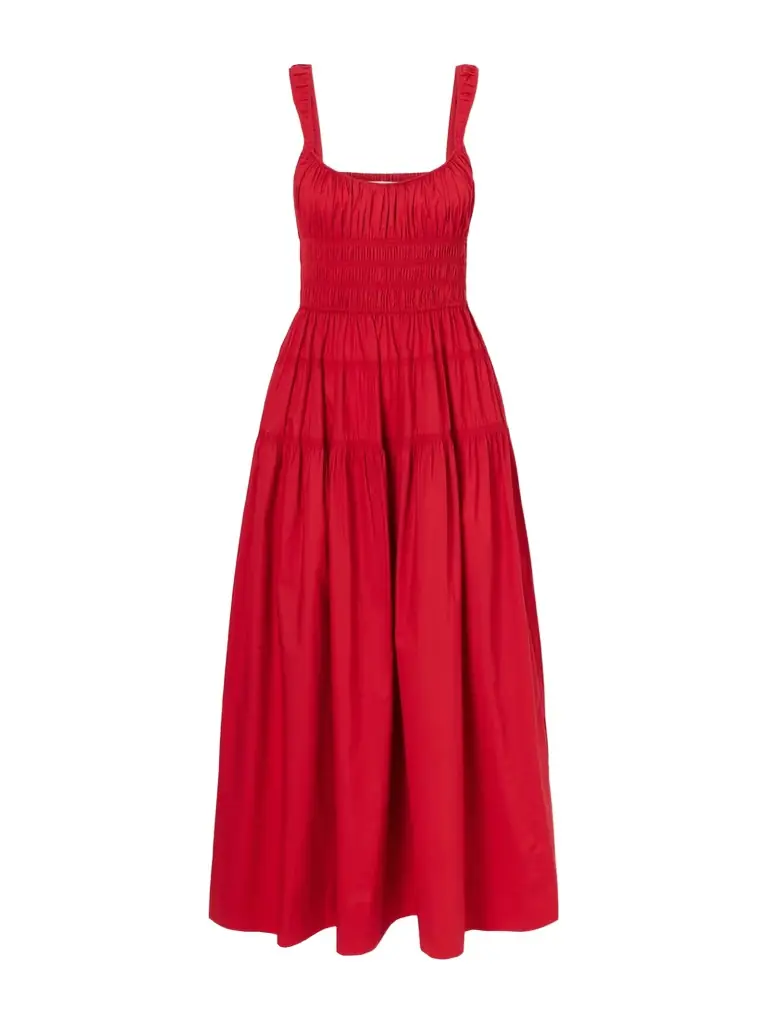 DÔEN Clover Organic Cotton-poplin Midi Dress