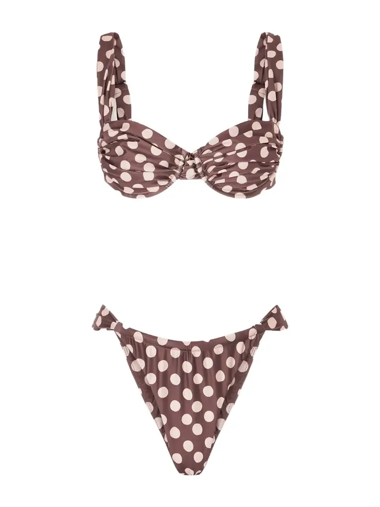 Faithfull Sol And Andez Polka-dot Recycled Bikini
