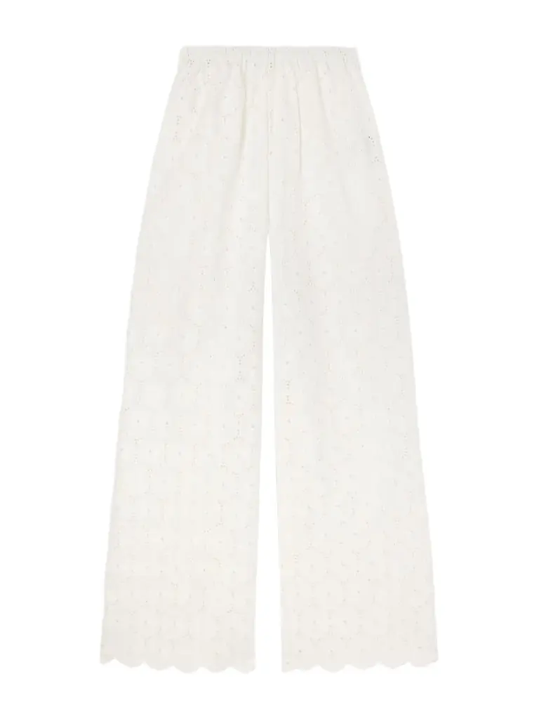 Faithfull Pamina Broderie Anglaise Straight-leg Pants
