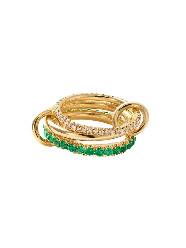 Spinelli Kilcollin Norah 18-karat Gold, Emerald And Diamond Ring