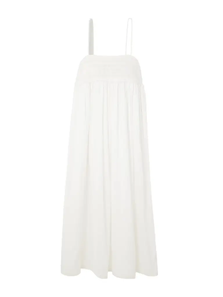 Posse Danielle Lace-trimmed Cotton Midi Dress