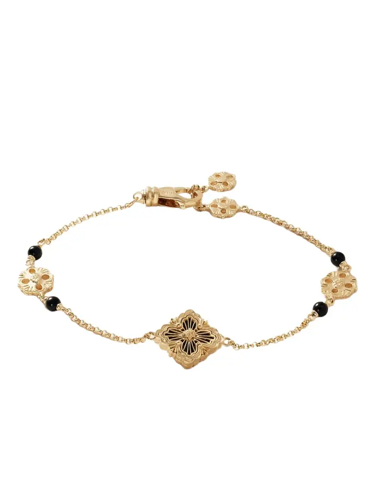 Buccellati Opera Tulle 18-karat Gold Onyx Bracelet