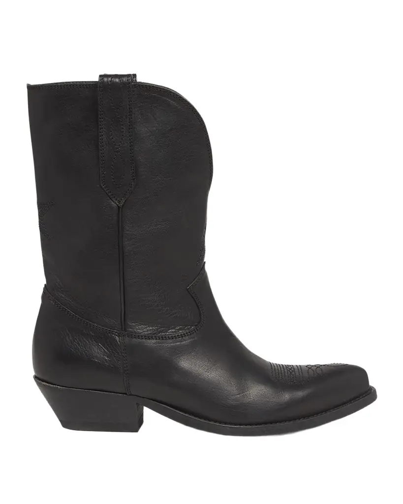 Golden Goose Wish Star Leather Cowboy Boots