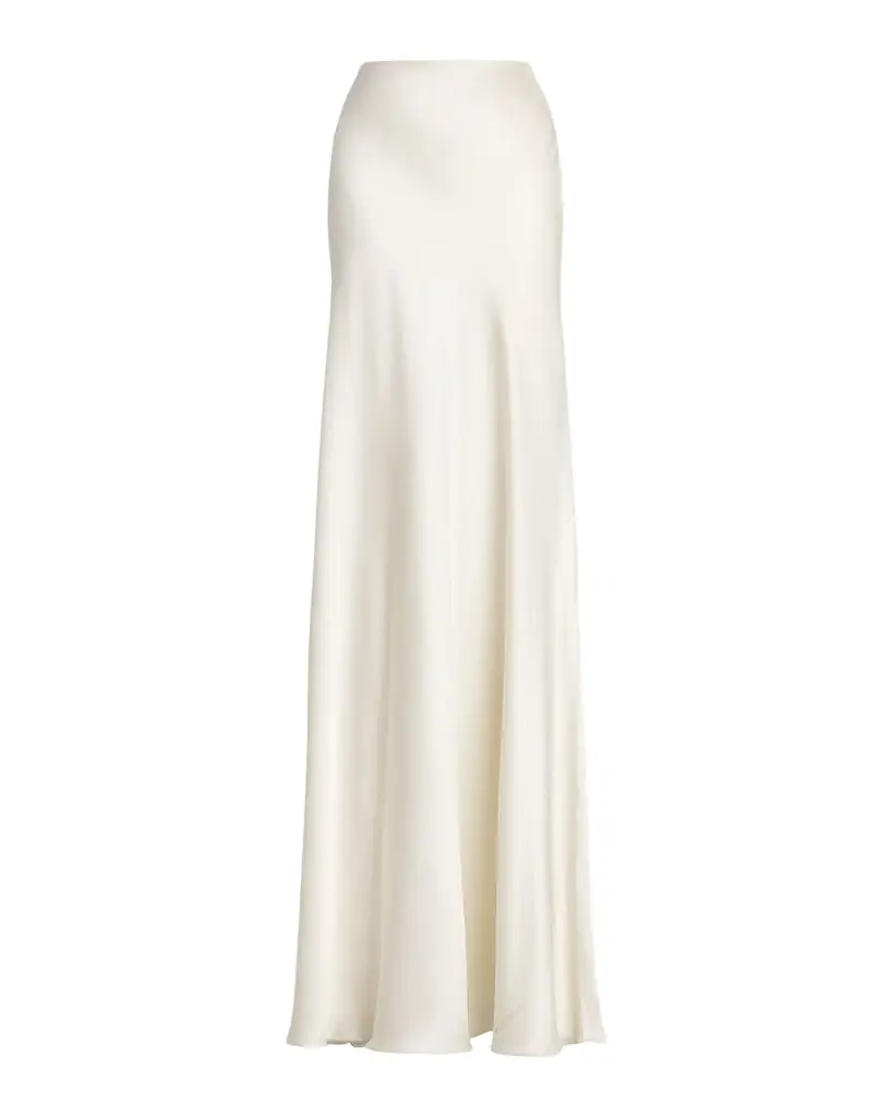 Ralph Lauren Collection Masina Stretch Satin Skirt