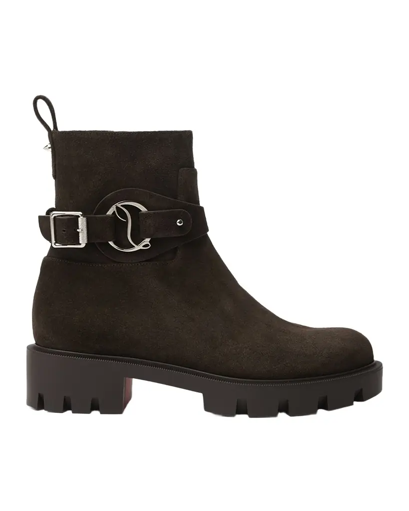 Christian Louboutin Dianouchette Suede Ankle Boots