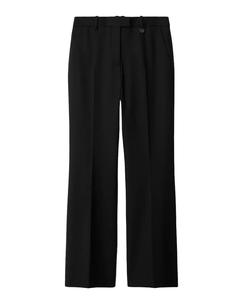 Burberry Tessa Wool-Twill Bootcut Pants