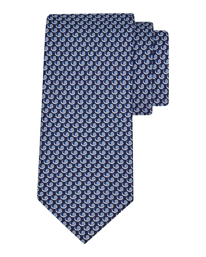 Ferragamo Men's Mini-Snail Silk Tie
