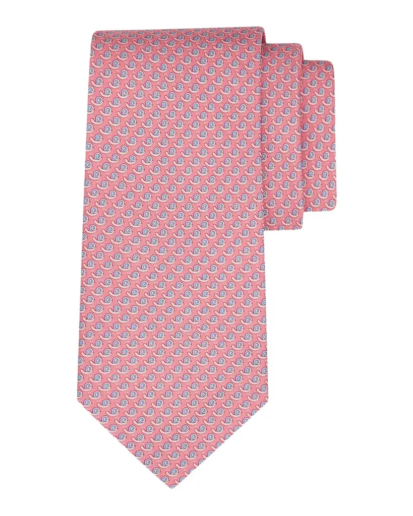 Ferragamo Men's Mini-Snail Silk Tie