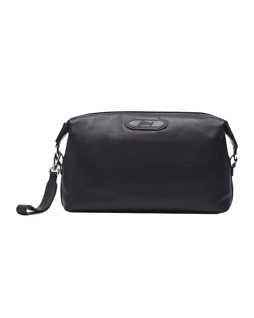 Brioni Men 's The Pouch Leather Wristlet Bag