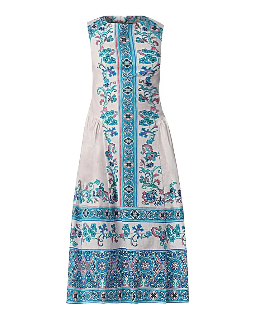 Shoshanna Adele Floral-Print Stretch Cotton Midi Dress