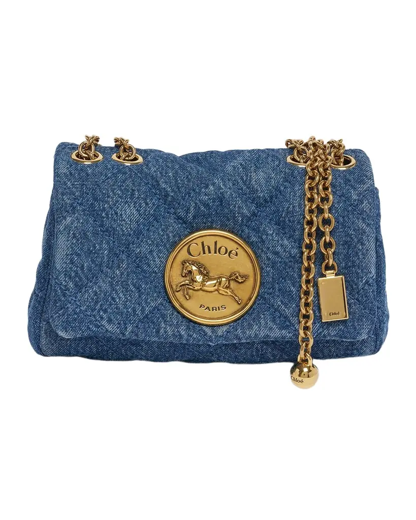 Chloe Heritage Denim Shoulder Bag
