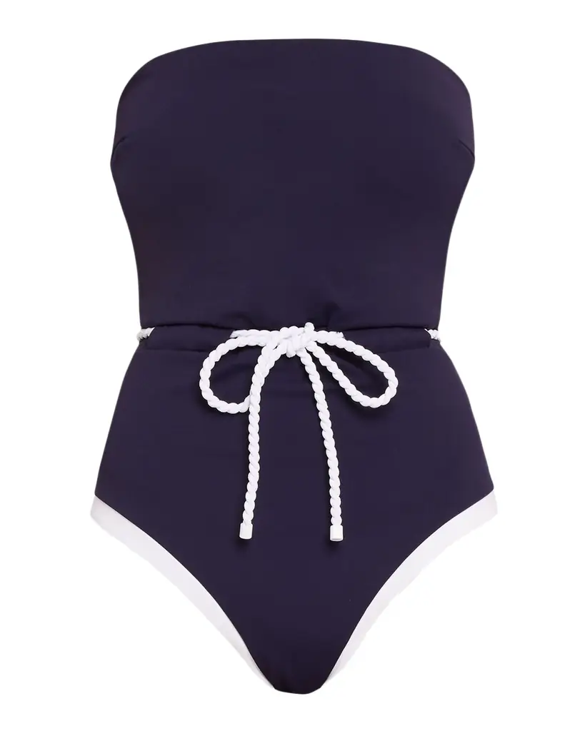 Milly Solid Belted One-Piece Swimsuit