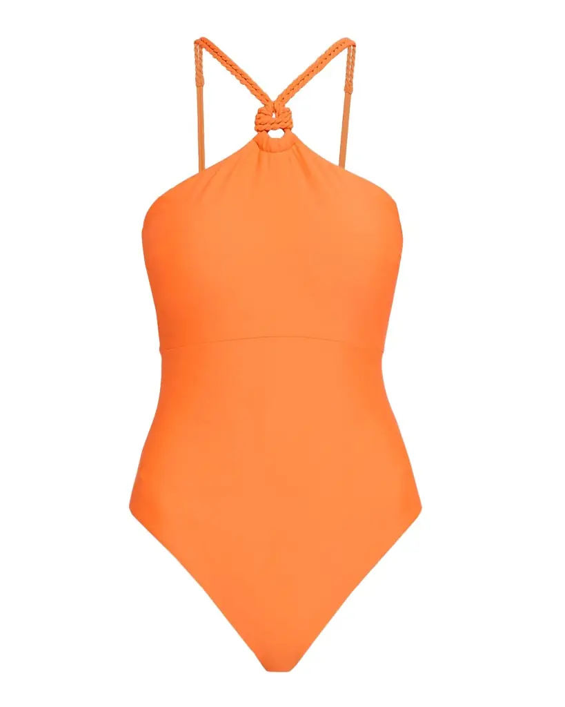 Milly Knotted Rope Halter One-Piece Swimsuit