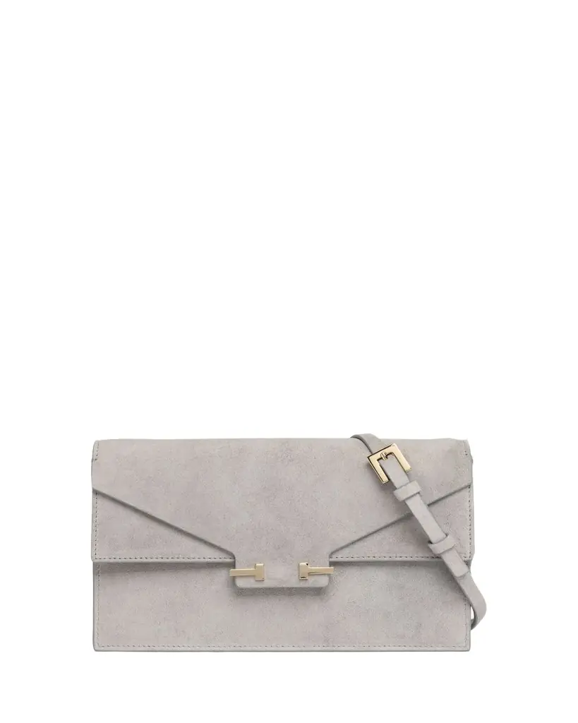 TOM FORD Mini Suede T-Clasp Shoulder Bag