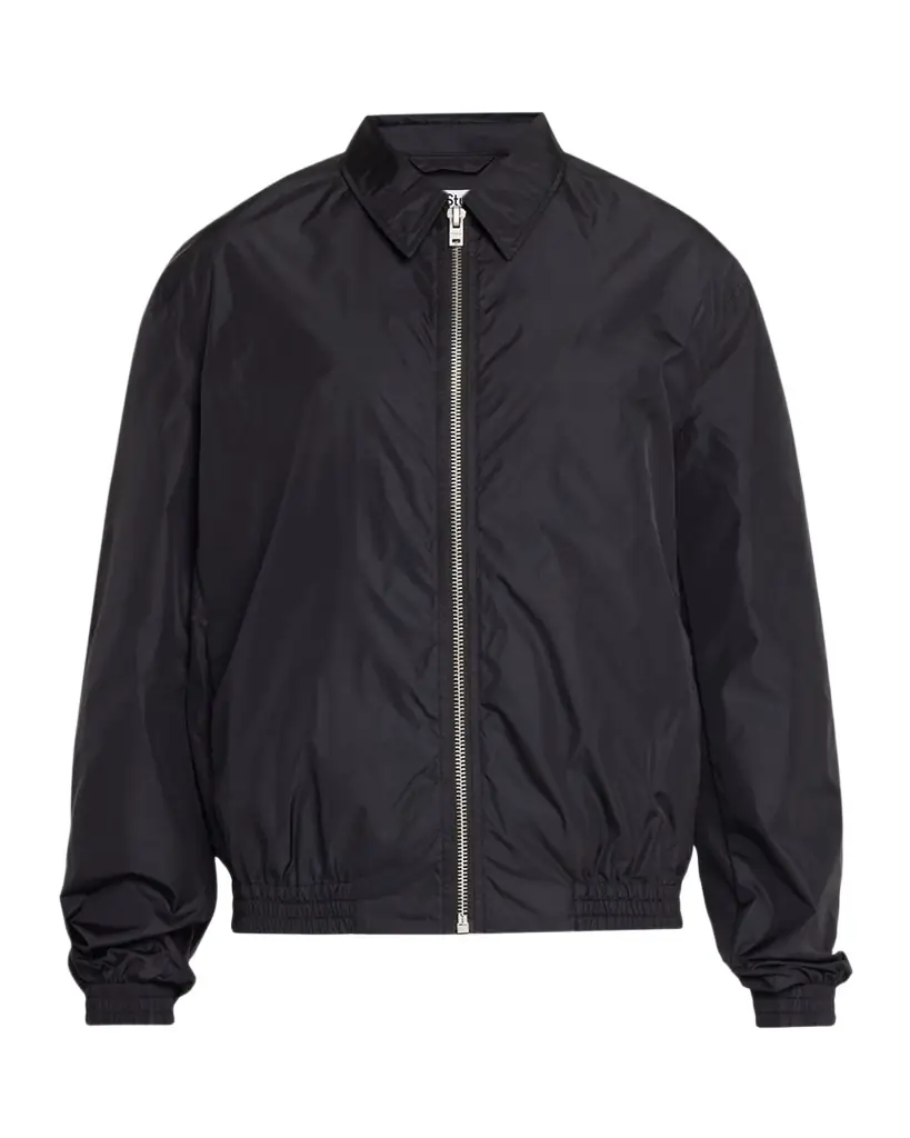 Acne Studios Men 's Nylon Logo Shirt Jacket