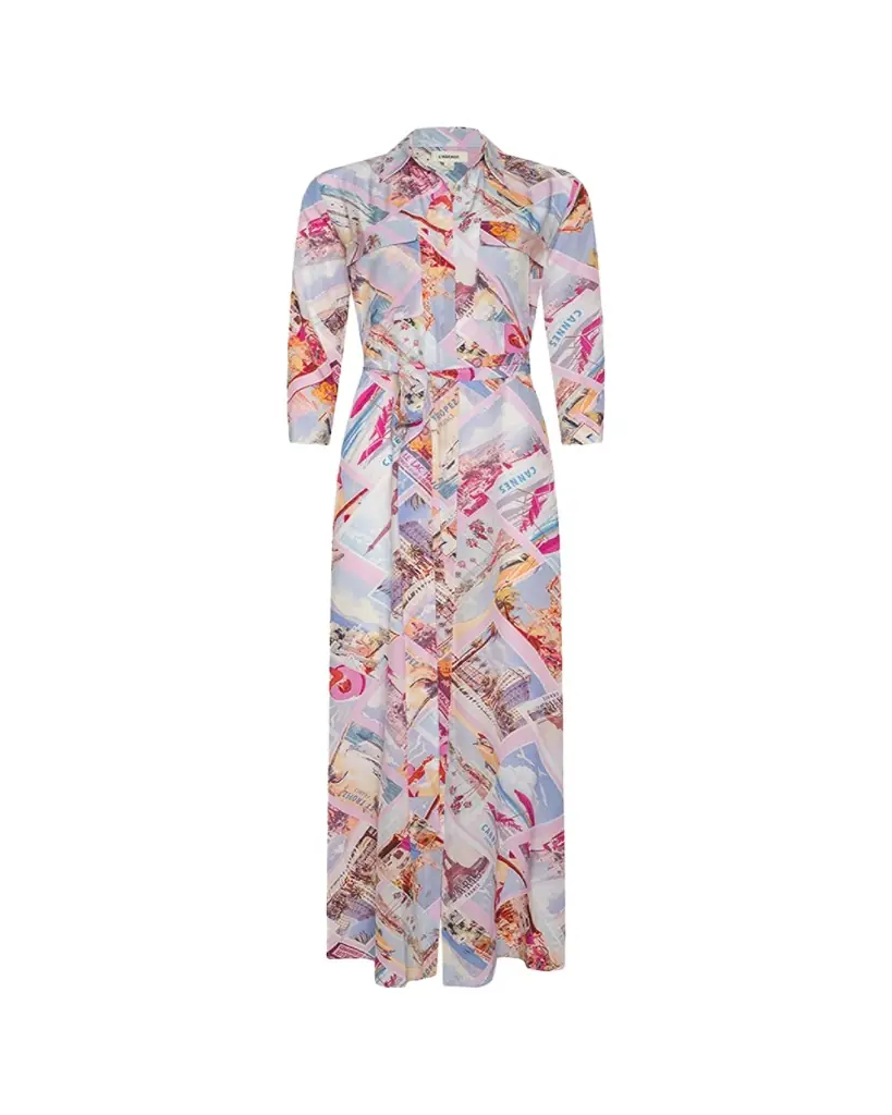 L'Agence Cameron Maxi Shirtdress