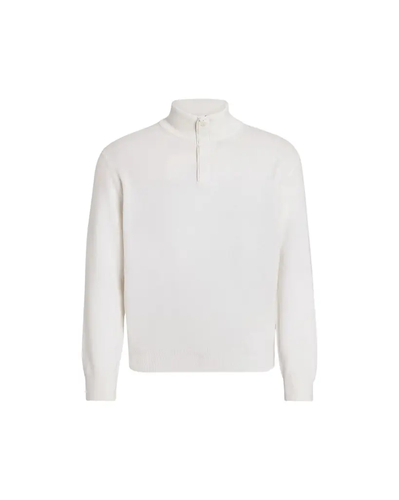 ZEGNA Men's Oasi Cashmere Zip Mock Neck Sweater