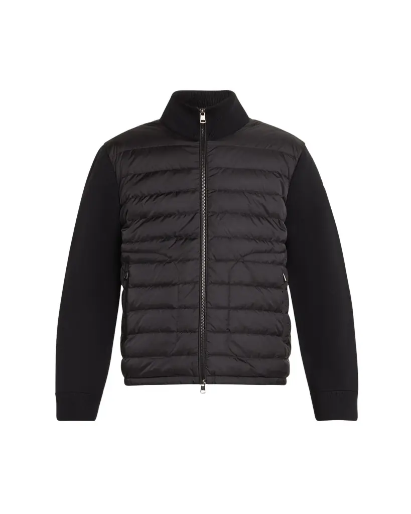 Moncler Men's Wool Down Zip Cardigan