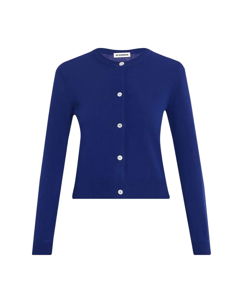 Jil Sander Wool Crewneck Cardigan
