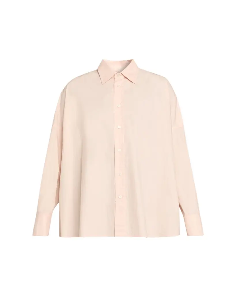 Plan C Oversized Cotton Button-Down Shirt
