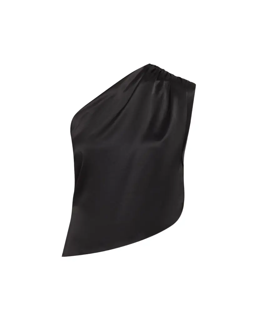 AEXAE Asymmetric Silk Top