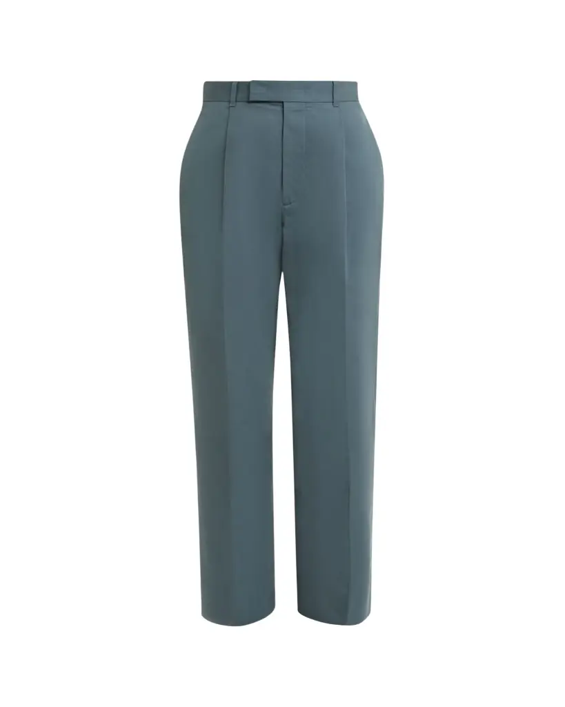 Jil Sander Pleated Cotton Straight-Leg Pants