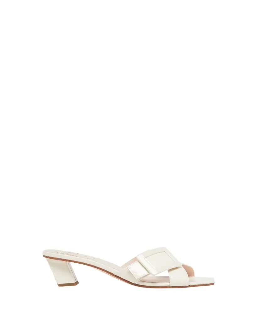 Roger Vivier Belle Vivier Cross-Strap Leather Sandals