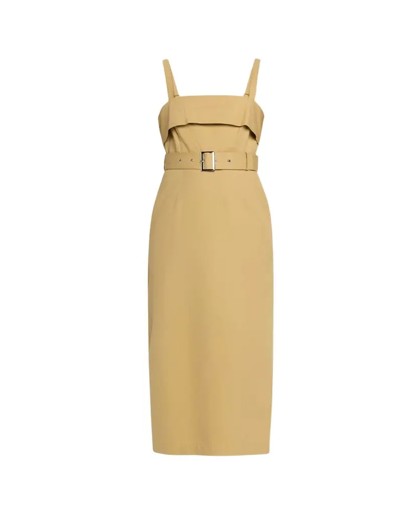 Toccin Theodora Belted Midi Dress