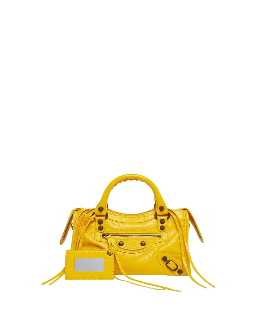 Balenciaga Le City Mini Leather Top-Handle Bag