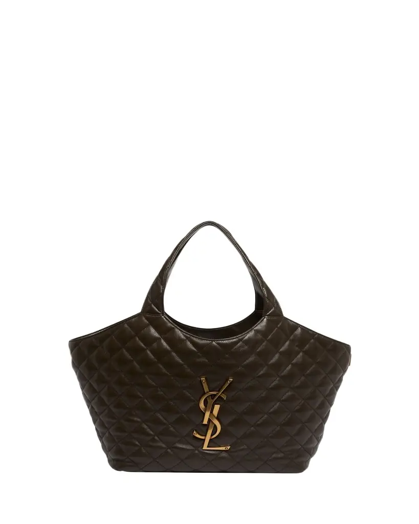 Saint Laurent Icare Medium Tote Bag in Lambskin Leather